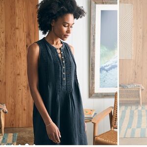Faherty Isha Basketweave Dress